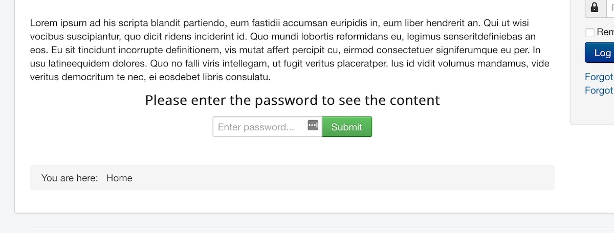Easy Content Restriction - Password Mode